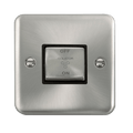 Click Deco Plus Satin Chrome 10A Fan Isolator Switch DPSC520BK