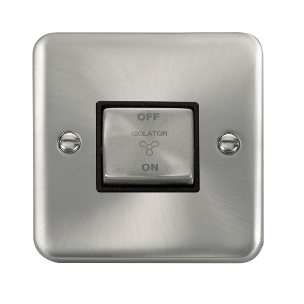 Click Deco Plus Satin Chrome 10A Fan Isolator Switch DPSC520BK | RS ...
