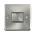 Click Deco Plus Satin Chrome 10A Fan Isolator Switch DPSC520GY
