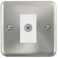 Click Deco Plus Satin Chrome Satellite Socket DPSC156MWH