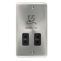 Click Deco Plus Satin Chrome Shaver Socket DPSC100BK