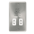 Click Deco Plus Satin Chrome Shaver Socket DPSC100WH