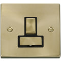 Click Deco Satin Brass 13A Switched Spur VPSB751BK Available from RS Electrical Supplies