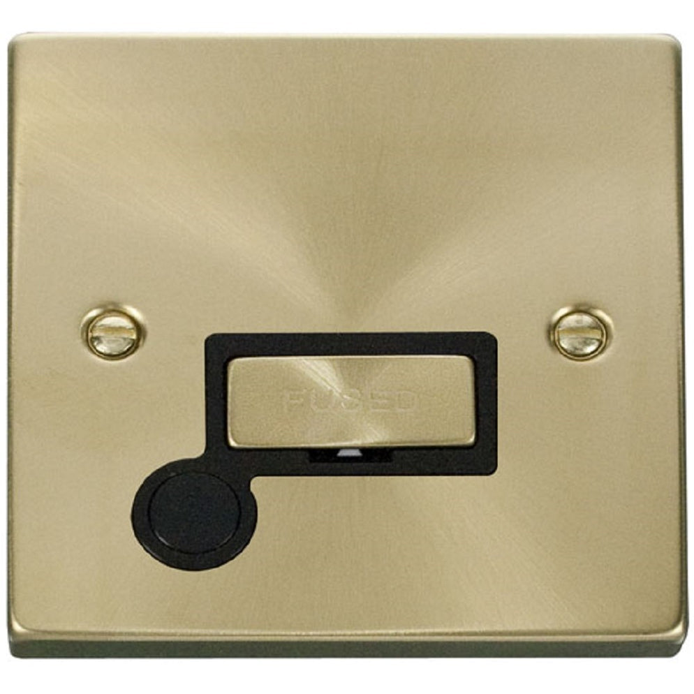 Click Deco Satin Brass 13A Unswitched Spur with Flex VPSB550BK | RS ...