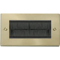 Click Deco Satin Brass 4G Cable Brush Outlet VPSB4BRUSHBK Available from RS Electrical Supplies