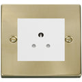 Click Deco Satin Brass 5A Unswitched Socket VPSB038MWH Available from RS Electrical Supplies