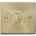 Click Deco Satin Brass Intermediate Switch VPSB425WH Available from RS Electrical Supplies