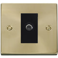 Click Deco Satin Brass Satellite Socket VPSB156MBK Available from RS Electrical Supplies