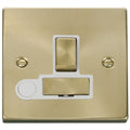 Click Deco Satin Brass 13A Switched Spur with Flex VPSB551WH Available from RS Electrical Supplies