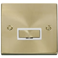 Click Deco Satin Brass 13A Unswitched Spur VPSB750WH Available from RS Electrical Supplies