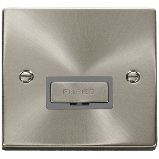Click Deco Satin Chrome 13A Unswitched Spur VPSC750GY Available from RS Electrical Supplies