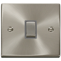 Click Deco Satin Chrome 20A Double Pole Switch VPSC722GY Available from RS Electrical Supplies