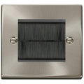 Click Deco Satin Chrome 2G Cable Brush Outlet VPSCBRUSHBK Available from RS Electrical Supplies