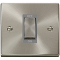 Click Deco Satin Chrome 45A Cooker Switch VPSC500GY Available from RS Electrical Supplies