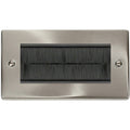 Click Deco Satin Chrome 4G Cable Brush Outlet VPSC4BRUSHBK Available from RS Electrical Supplies