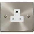 Click Deco Satin Chrome 5A Unswitched Socket VPSC038WH Available from RS Electrical Supplies