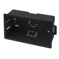 Click Essential Deep Dry Lining Box Black 35mm double pattress WA088PBK Available from RS Electrical Supplies