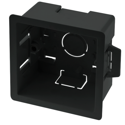 Click Essential Deep Dry Lining Box Black 47mm Single Pattress WA106PBK