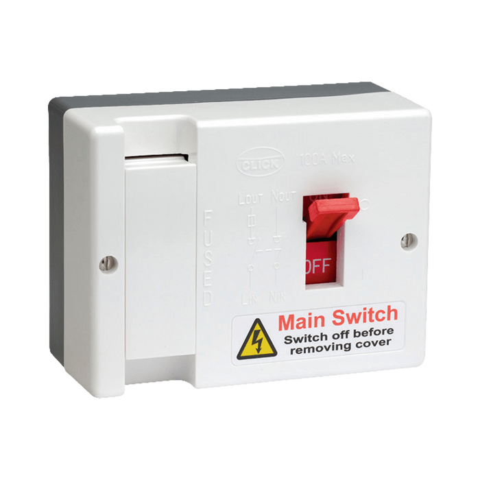 Click Scolmore 100A Fused Main Switch DB750