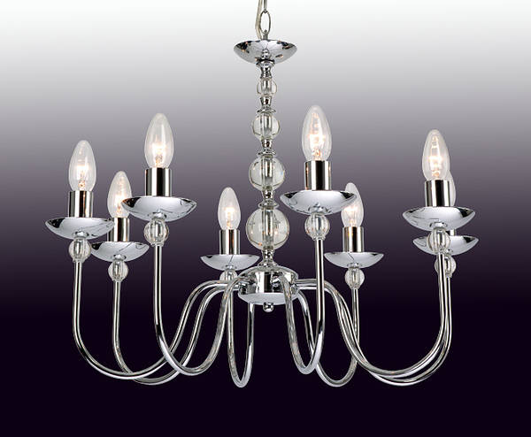 Firstlight Galaxy 8 Light Pendant Fitting Chrome 6128CH