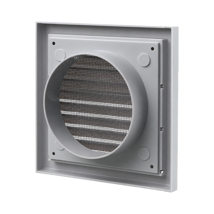 Blauberg 100mm Fixed Grille Grey