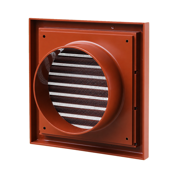 Blauberg 100mm Fixed Grille Terracotta