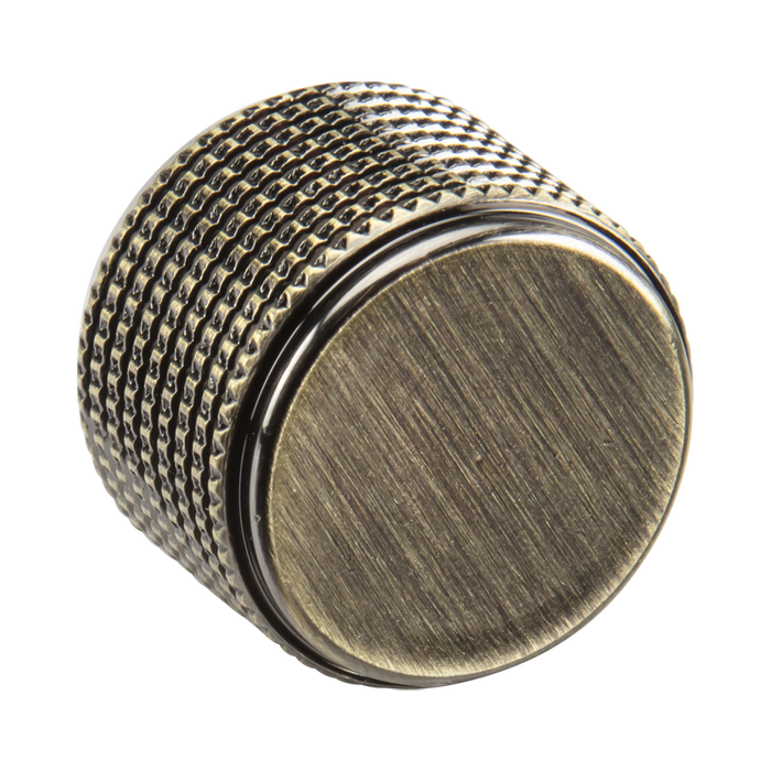 Antique Brass Dimmer Knob by Knightsbridge with Knurled Detail