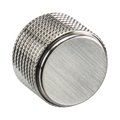 Brushed Chrome Dimmer Knob by Knightsbridge with Knurled Details