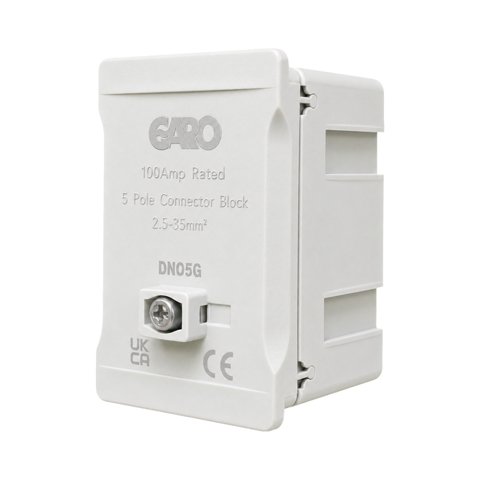 Garo 100A 5 Pole Connector Block Phase Grey DNO5G