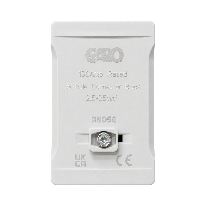 Garo 100A 5 Pole Connector Block Phase Grey DNO5G