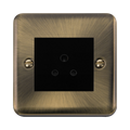 Click Deco Plus Antique Brass 5A Unswitched Socket DPAB038MBK