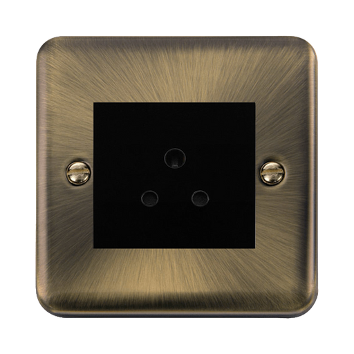 Click Deco Plus Antique Brass 5A Unswitched Socket DPAB038MBK