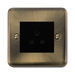 Click Deco Plus Antique Brass 5A Unswitched Socket DPAB038MBK