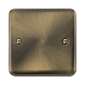 Click Deco Plus Antique Brass Single Blank Plate DPAB060