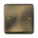 Click Deco Plus Antique Brass Single Blank Plate DPAB060