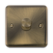 Click Deco Plus Antique Brass 1G LED Dimmer Switch DPAB161
