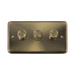 Click Deco Plus Antique Brass 3G LED Dimmer Switch DPAB163