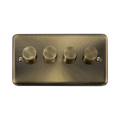 Click Deco Plus Antique Brass 4G LED Dimmer Switch DPAB164