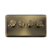 Click Deco Plus Antique Brass 4G LED Dimmer Switch DPAB164