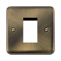 Front view of Scolmore DPAB310 New Media Euro plate