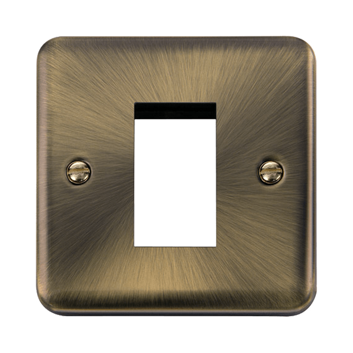 Front view of Scolmore DPAB310 New Media Euro plate