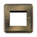 Front view of Scolmore DPAB311 New Media Euro plate
