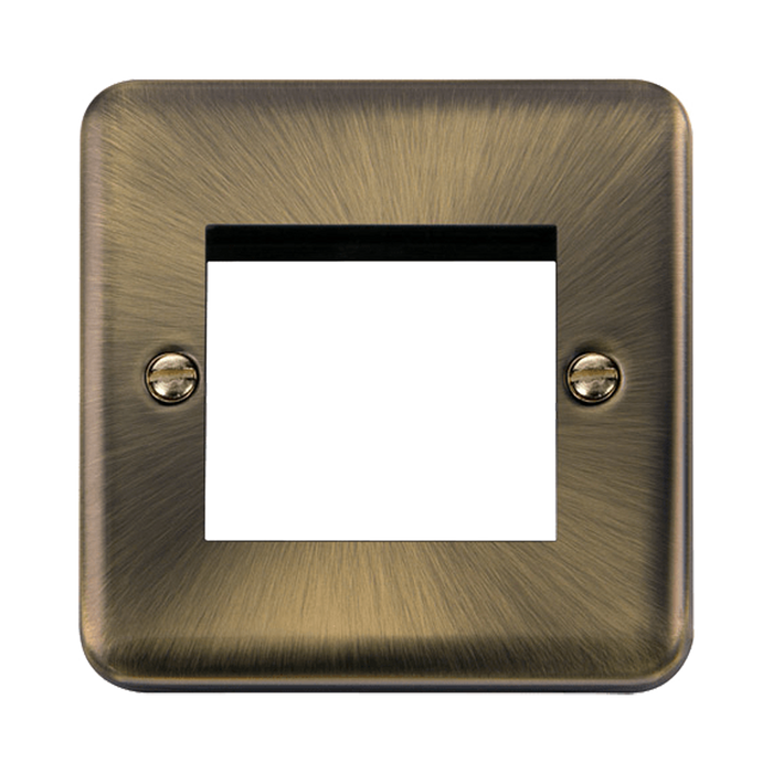 Front view of Scolmore DPAB311 New Media Euro plate