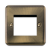 Front view of Scolmore DPAB311 New Media Euro plate