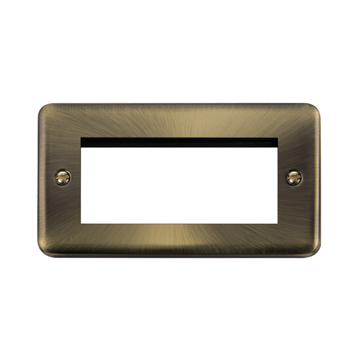 Front view of Scolmore DPAB312 New Media Euro plate