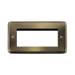 Front view of Scolmore DPAB312 New Media Euro plate
