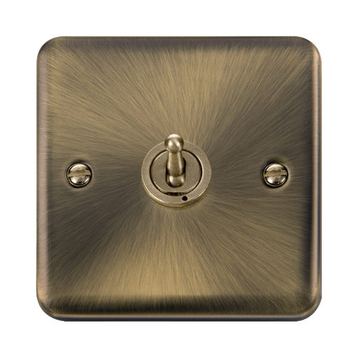 Click Deco Plus Antique Brass 1G Toggle Switch DPAB421