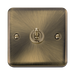 Click Deco Plus Antique Brass 1G Toggle Switch DPAB421