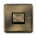 Click Deco Plus Antique Brass 10A Fan Isolator Switch DPAB520BK