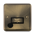 Click Deco Plus Antique Brass 13A Unswitched Spur with Flex DPAB550BK